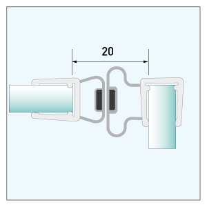 [900105] Magnetdichtung 1-90°, 2.010mm