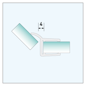 [900121] Mitteldichtprofil 135°, 2.010mm