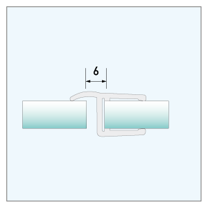 [900122] Mitteldichtprofil 180°, 2.010mm