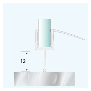[900141] Wasserabweisprofil lang, 2.010mm