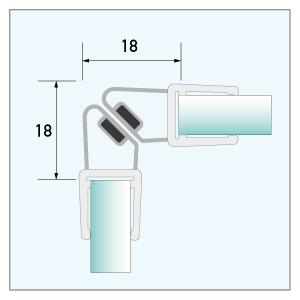 [910101] Magnetdichtung 90°, 2.500mm
