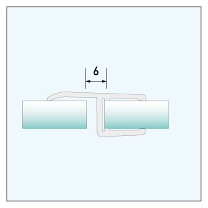 [910126] Mitteldichtprofil lang 180°, 2.500mm